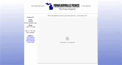 Desktop Screenshot of fowlervillefence.com